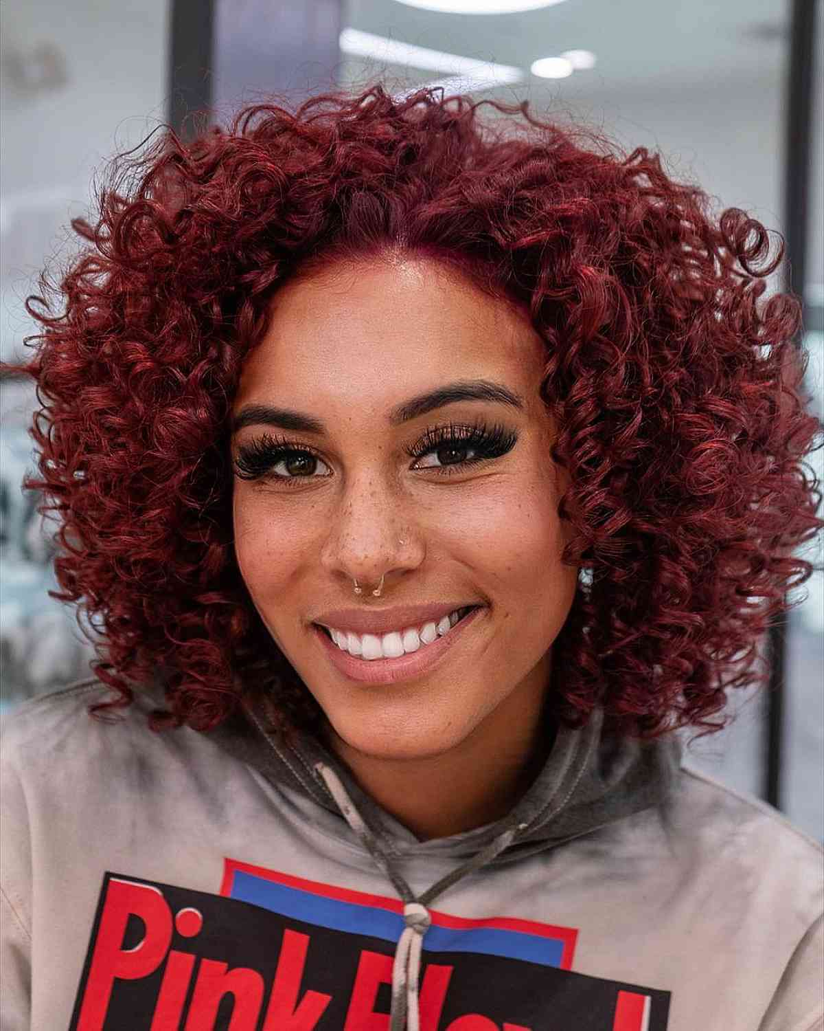 Natural Curly Red Hairstyle