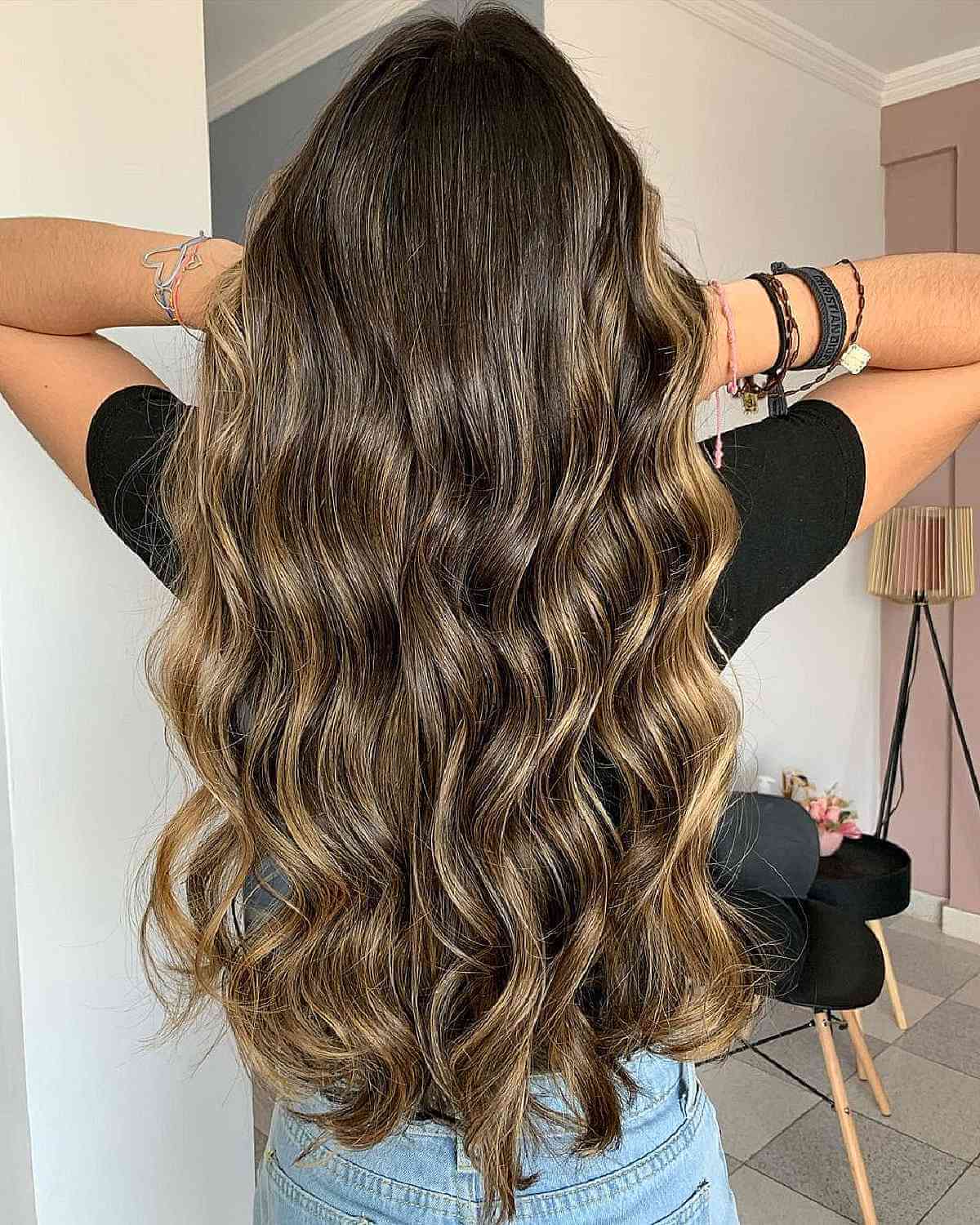 Natural-Looking Golden Brown Balayage Hair