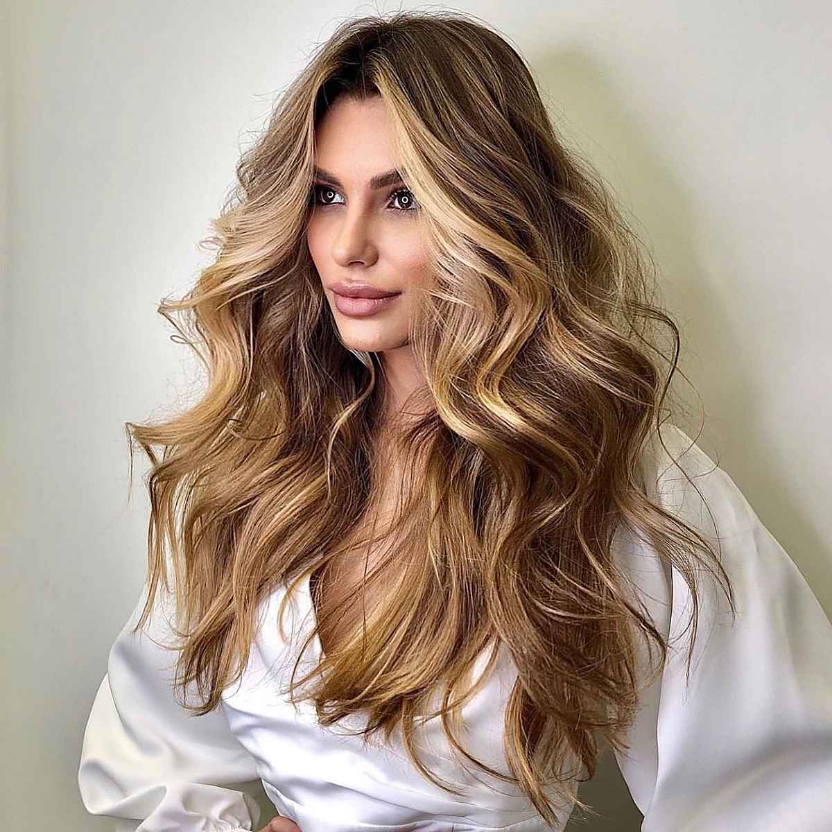 natural tousled waves for long wavy hair