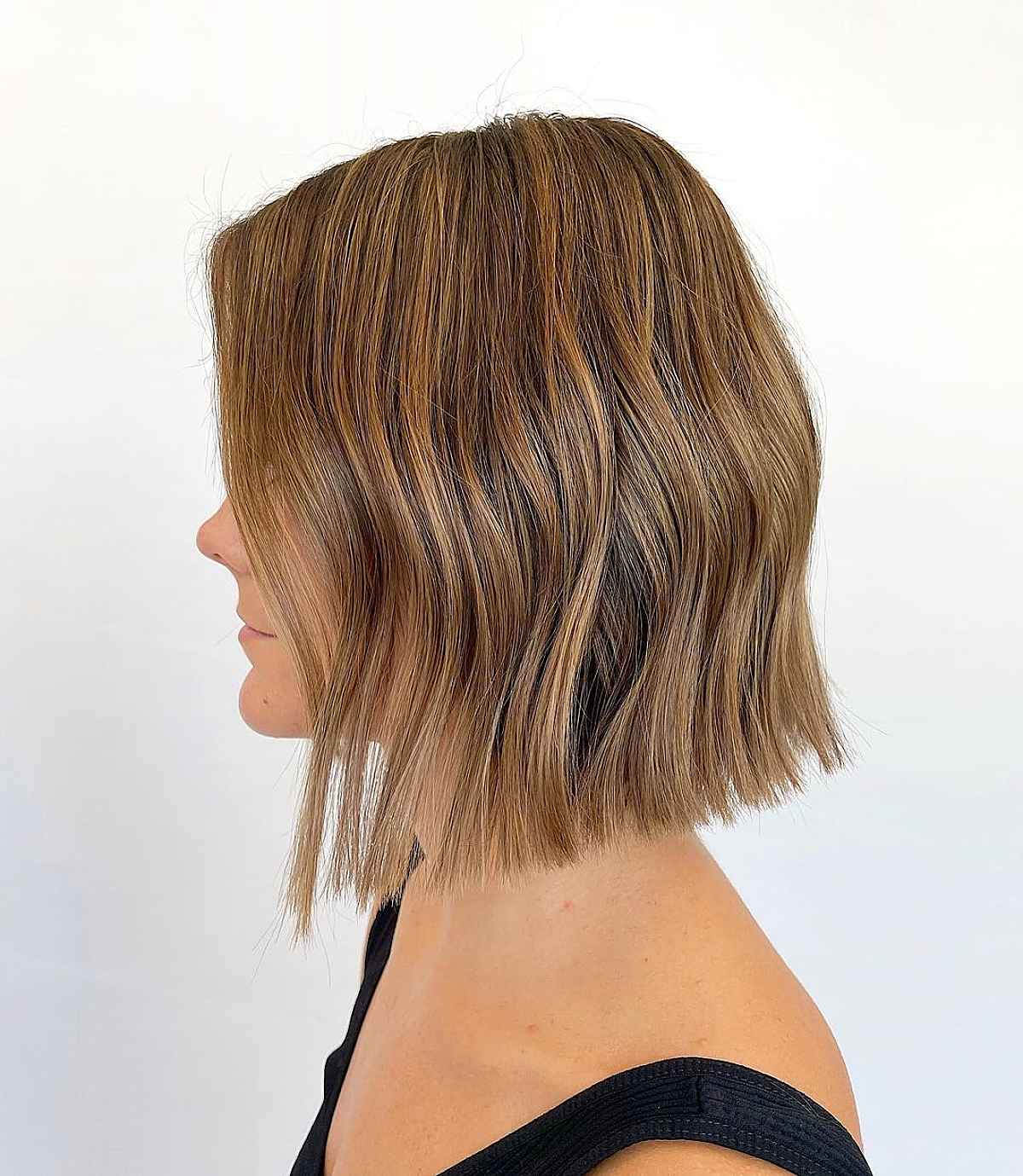 outstanding naturally wavy bob hairstyle