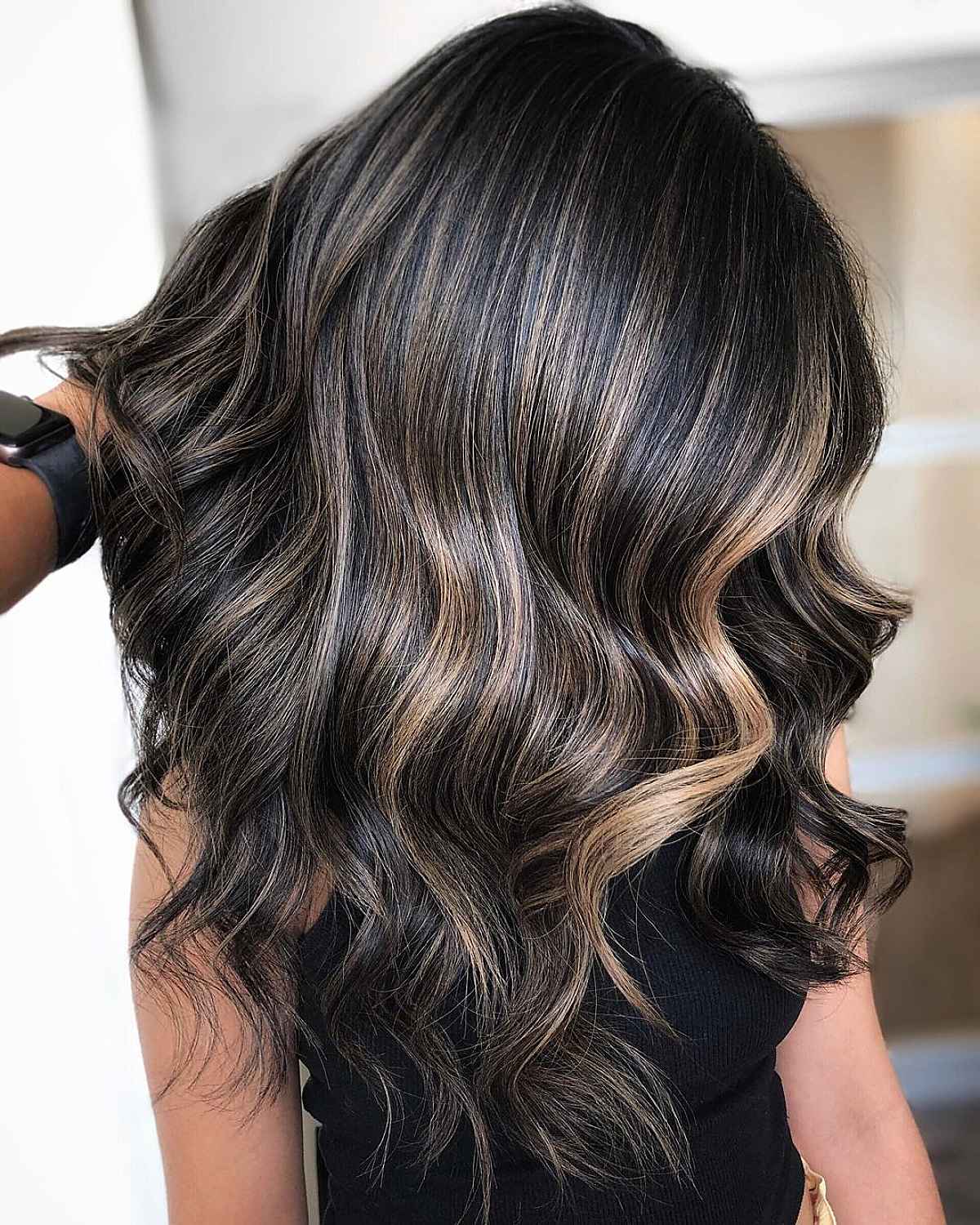Partial balayage with highlights