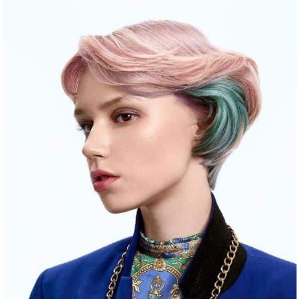 Pastel Curly Bob Hair Ideas