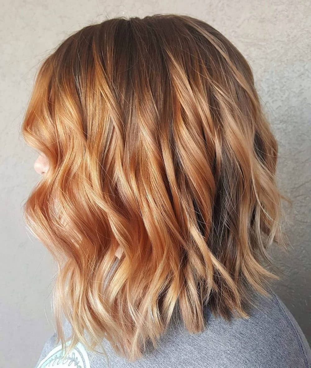 Perfect Strawberry Blonde Balayage Hair