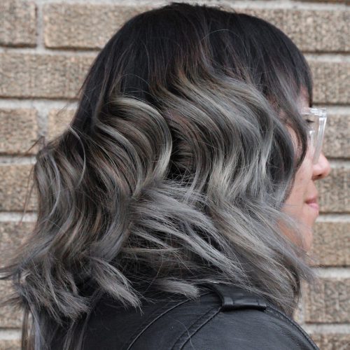 Picture of a black to grey ombre