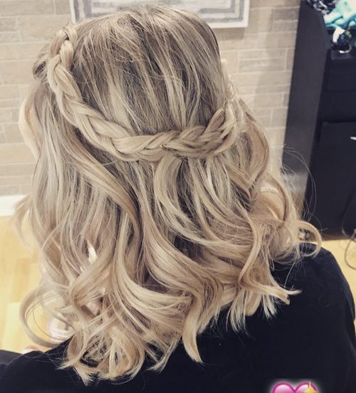 Picture of a boho braids for shoulder-length hair