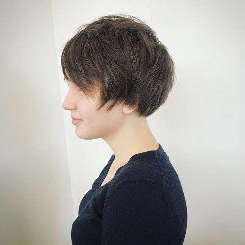 Picture of a fun and sassy short hair for long faces