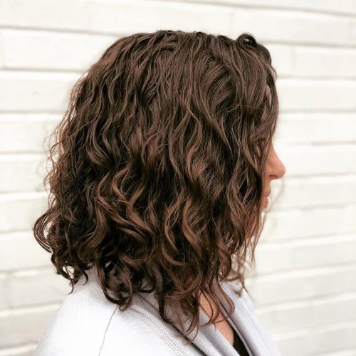 Picture of an incredible bob for curly hair