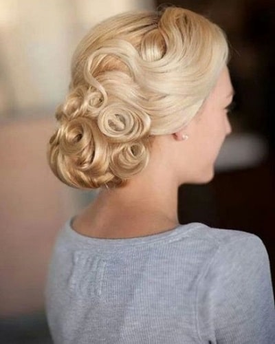 Pinned Curls Updo