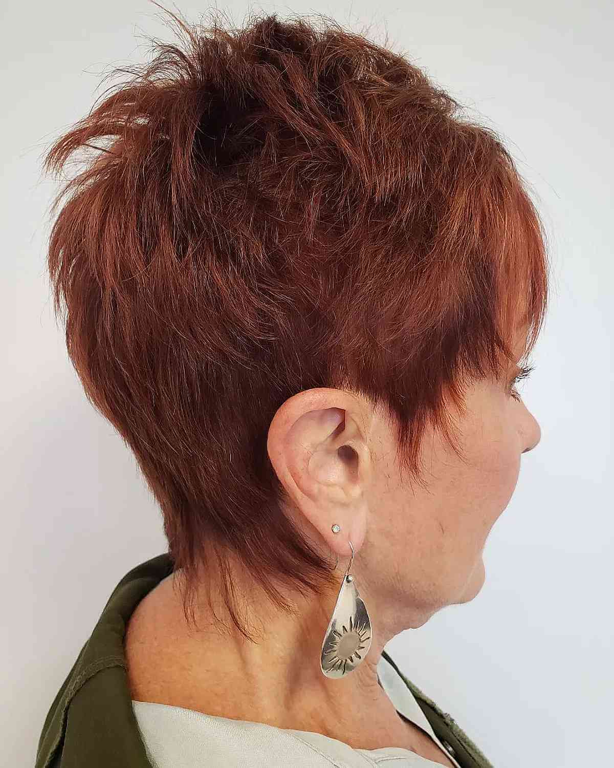 Red Cinnamon Spice Funky Pixie