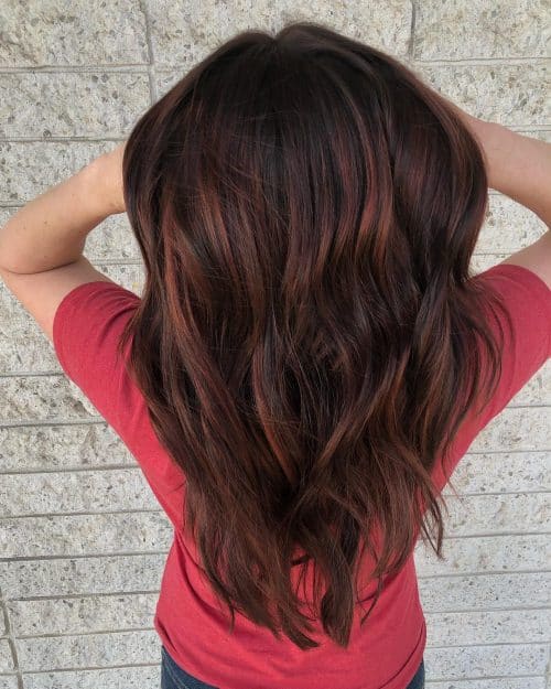 Reddish Brown Balayage