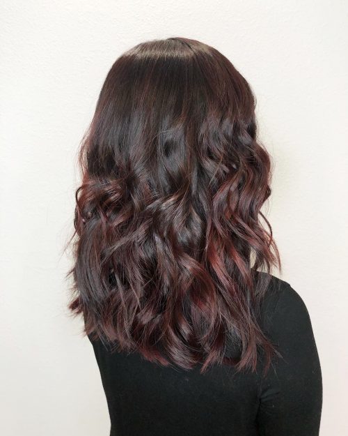 Reddish Brown mahogany hair color