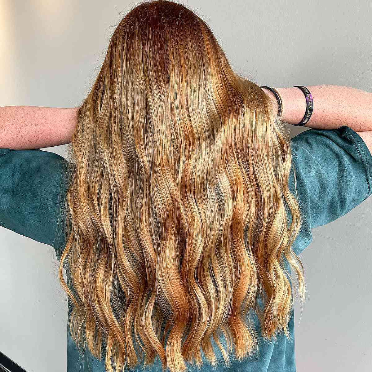 Rich Strawberry Blonde Balayage Highlights