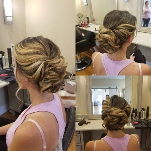 Romantic Contrast hairstyle