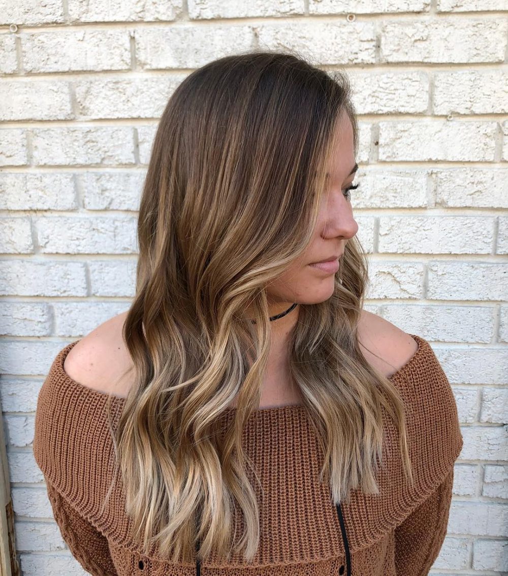 Rooty Cool Balayage for Long Choppy Hair hairstyle