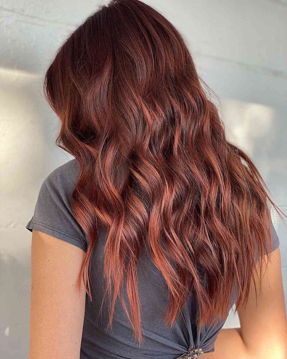 Rose Gold Partial Balayage