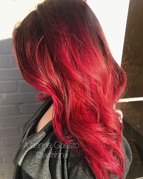 Ruby Red Ombre