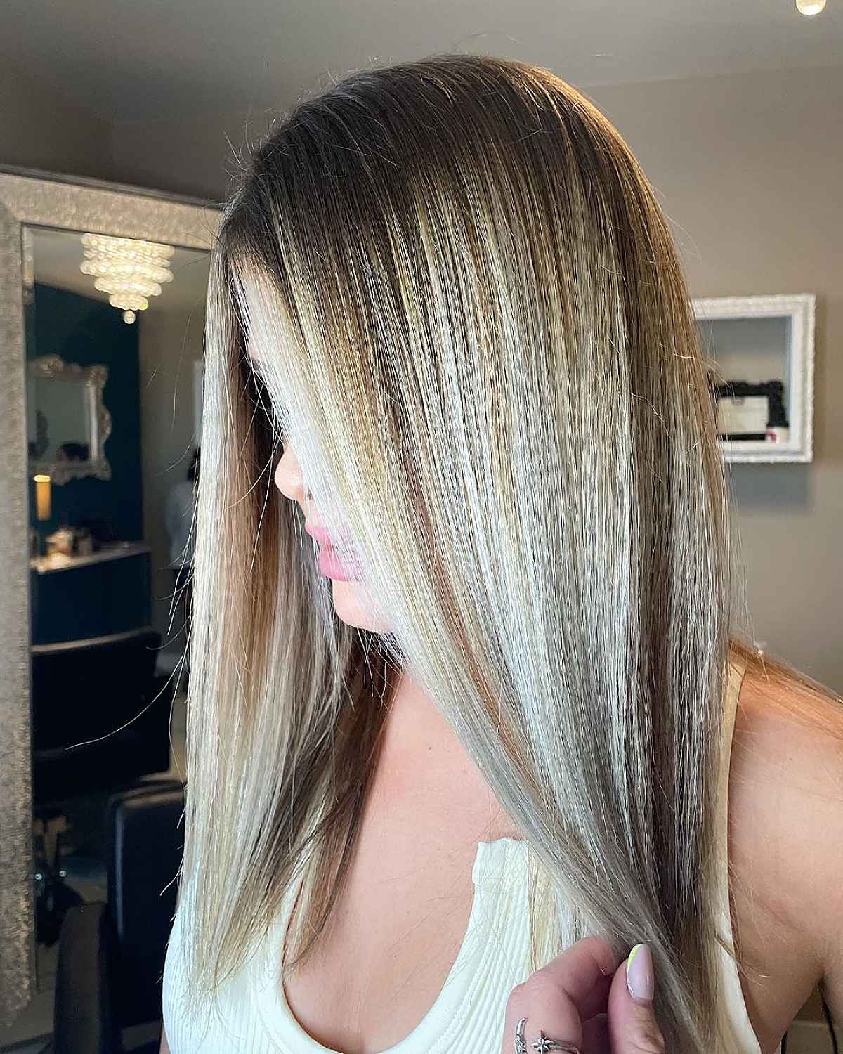 Shadow Root Color with Highlights