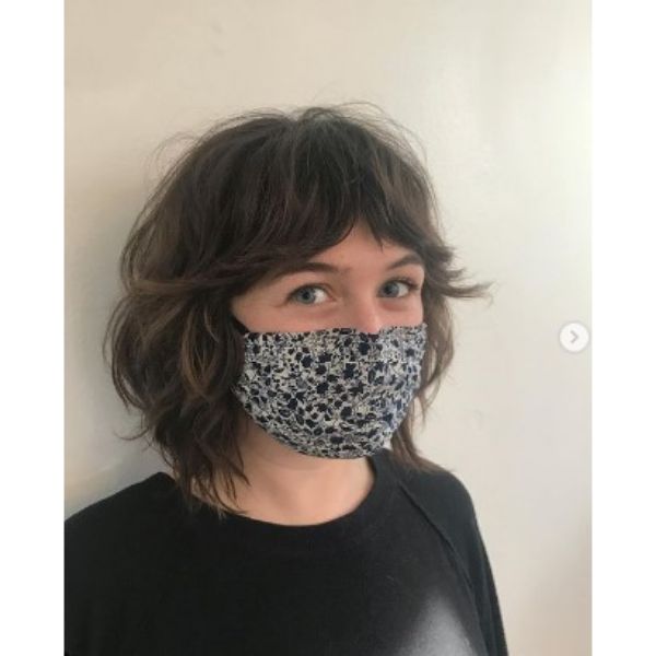 Shaggy Curly Bob Hairstyle