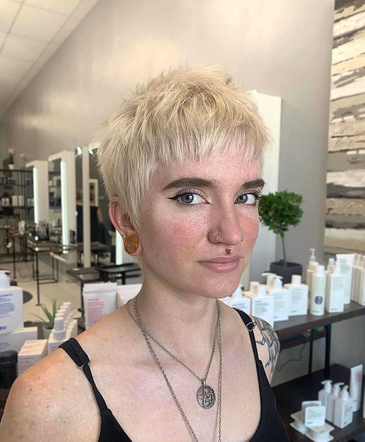 Shaggy Pixie Cut for Edgy Women