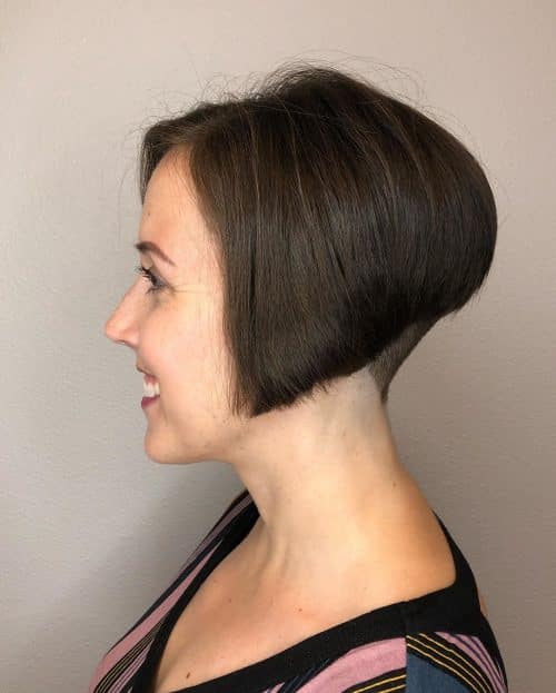 short a-line bob with undercut