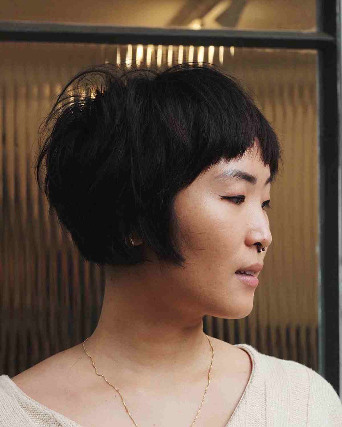 Short Bob with Choppy Fringe