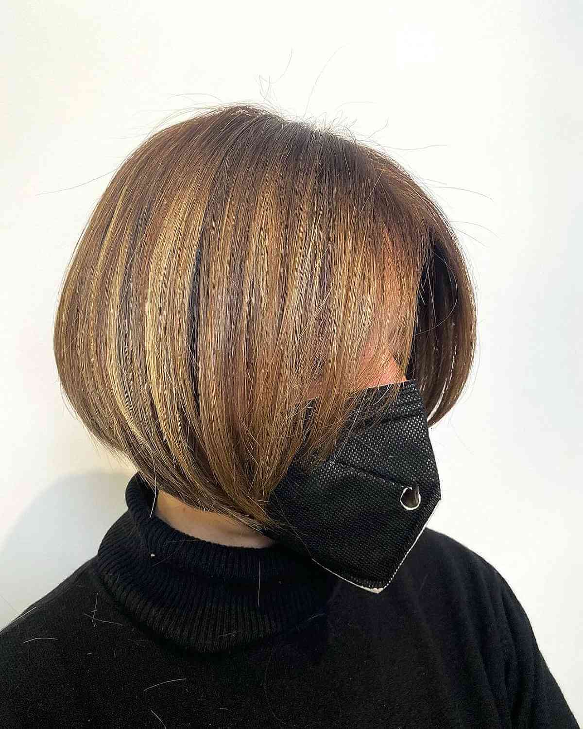 Short Bob with Light Brown Babylights