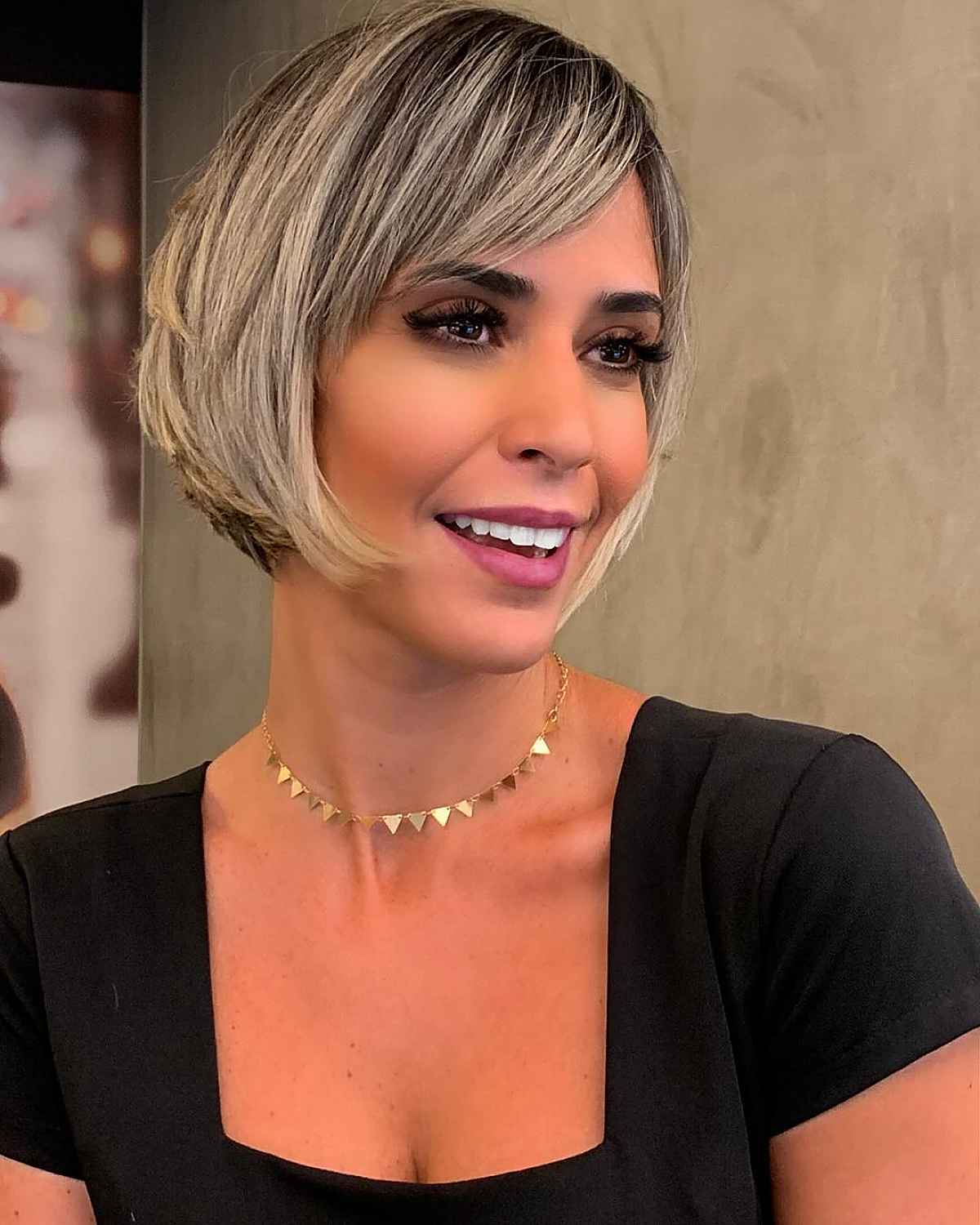 Short Bob with Short Side Bangs