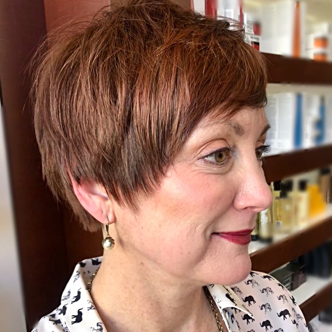 Short Brown Hair for Women over 50