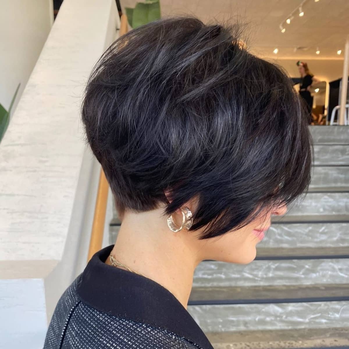 Short choppy pixie cut with choppy layers