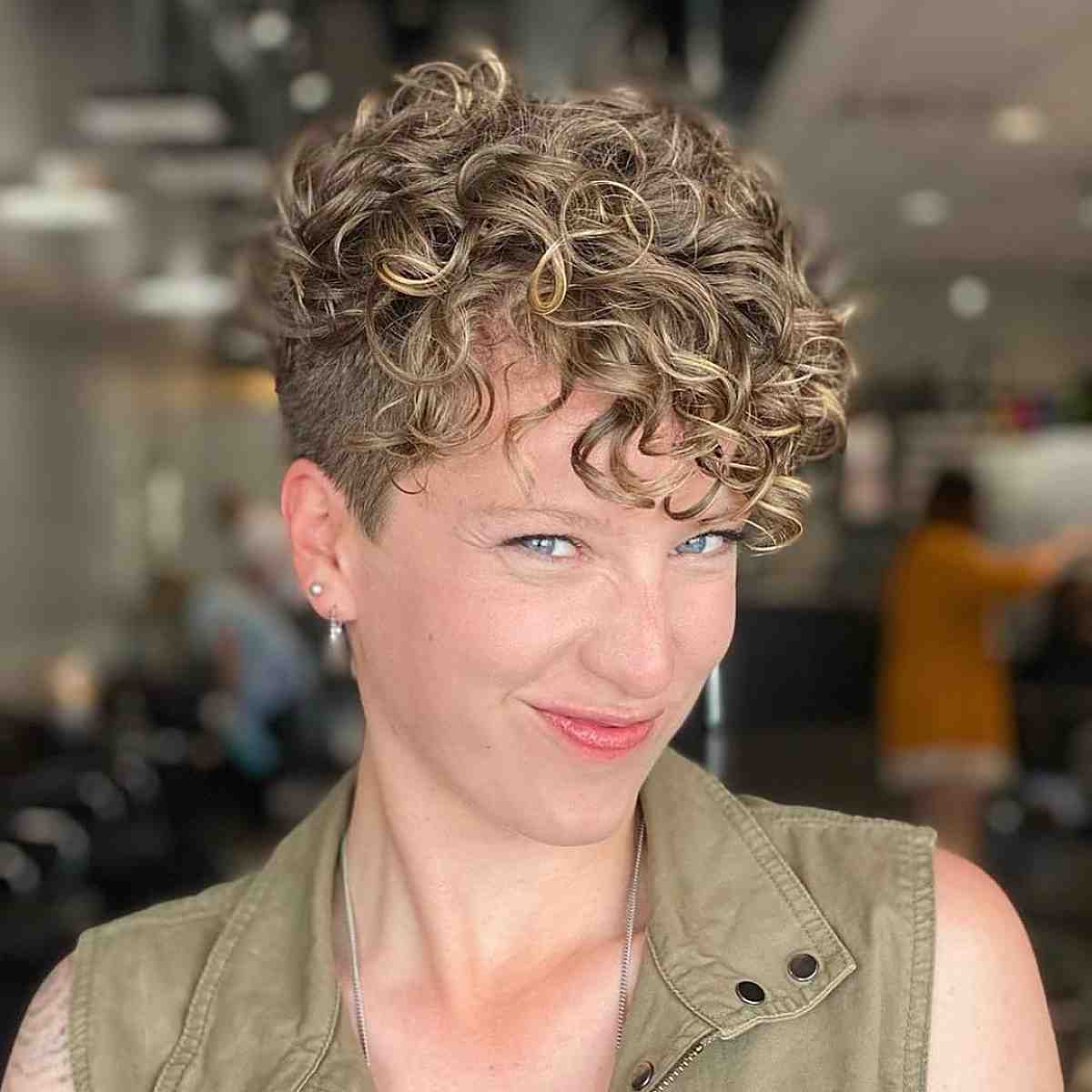 Short Curly Pixie for Curly Girls