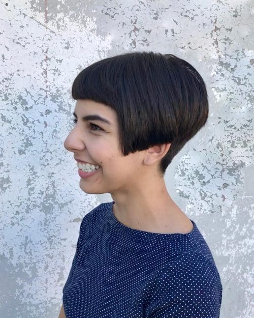 short edgy a-line bob