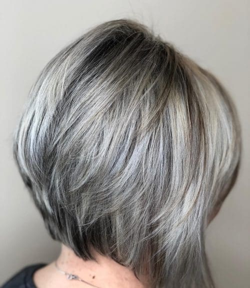 Short Hair with Ash Blonde Highlights
