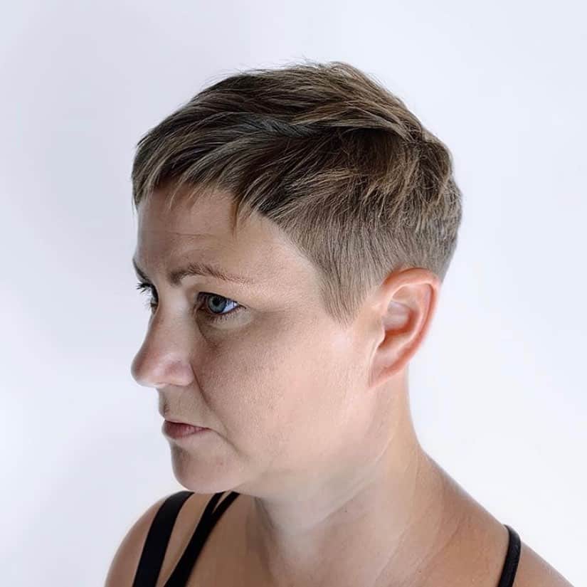 Short Hair with Undercut and Fringe