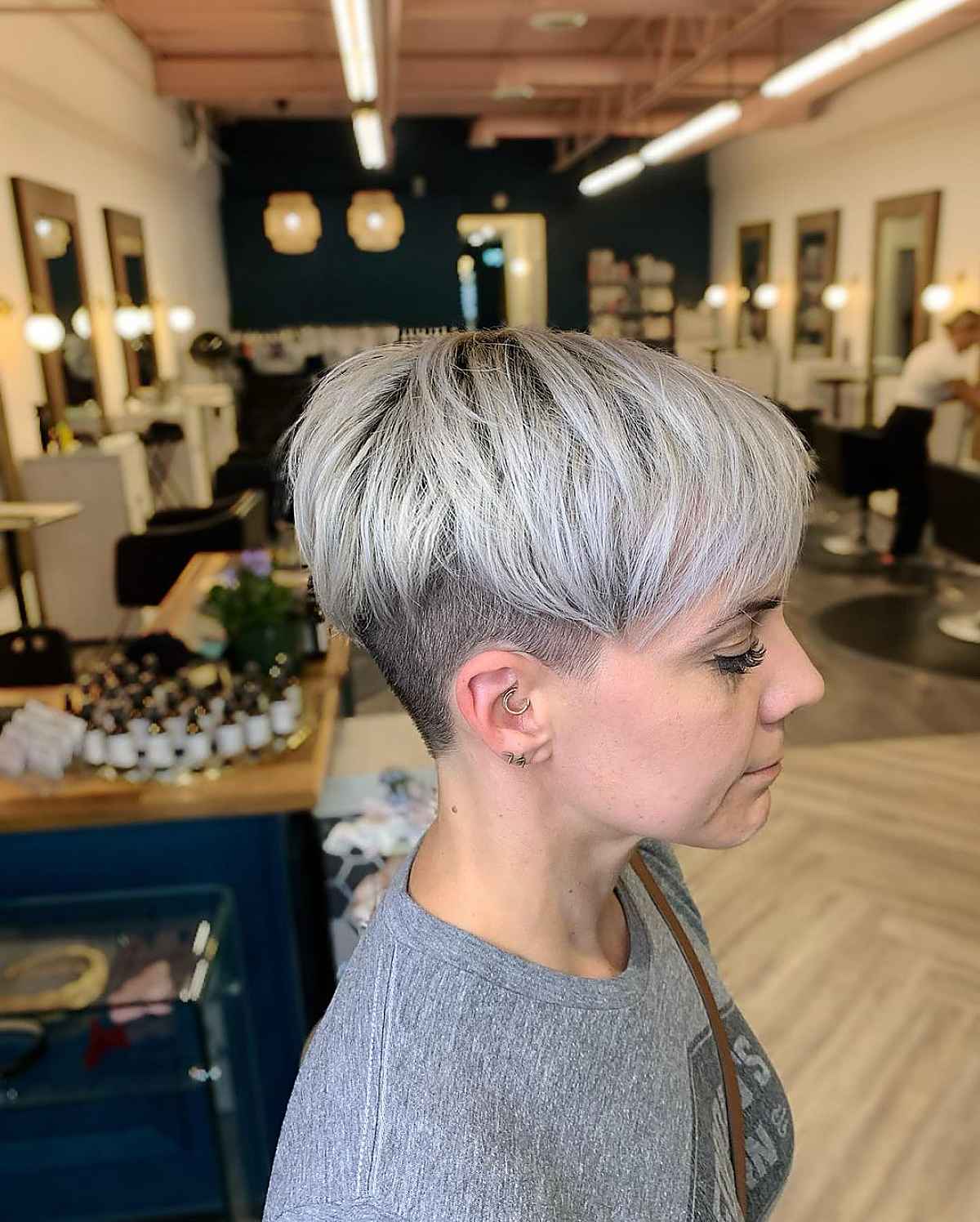 Short Layered Blonde Pixie