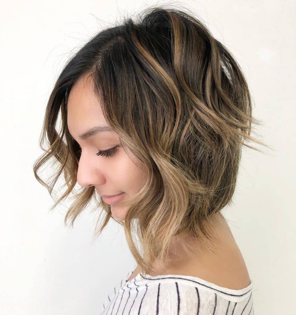 Short Layers and Face-Framing Highlights for Fine Hair