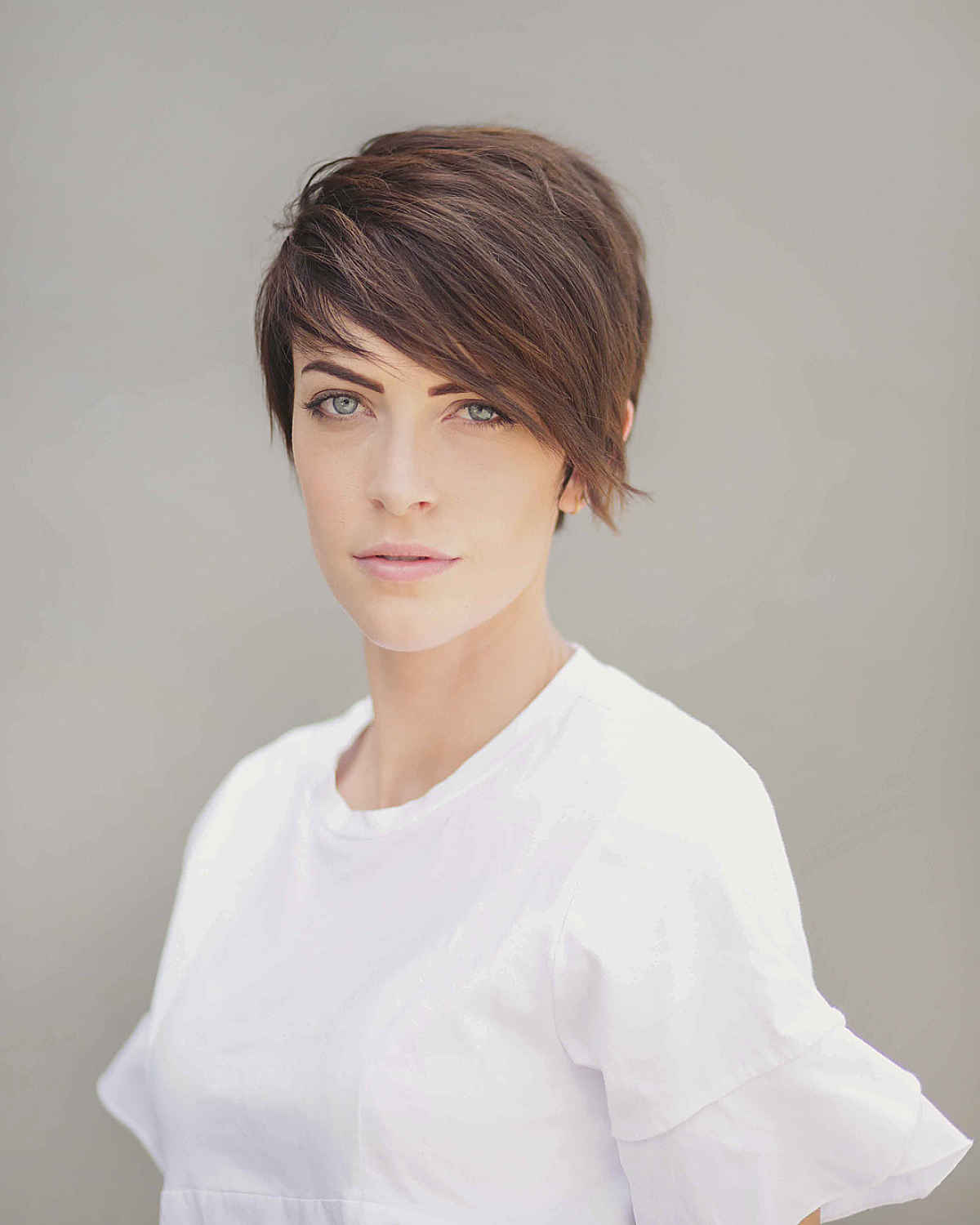 Short Pixie Cut with Side Bangs