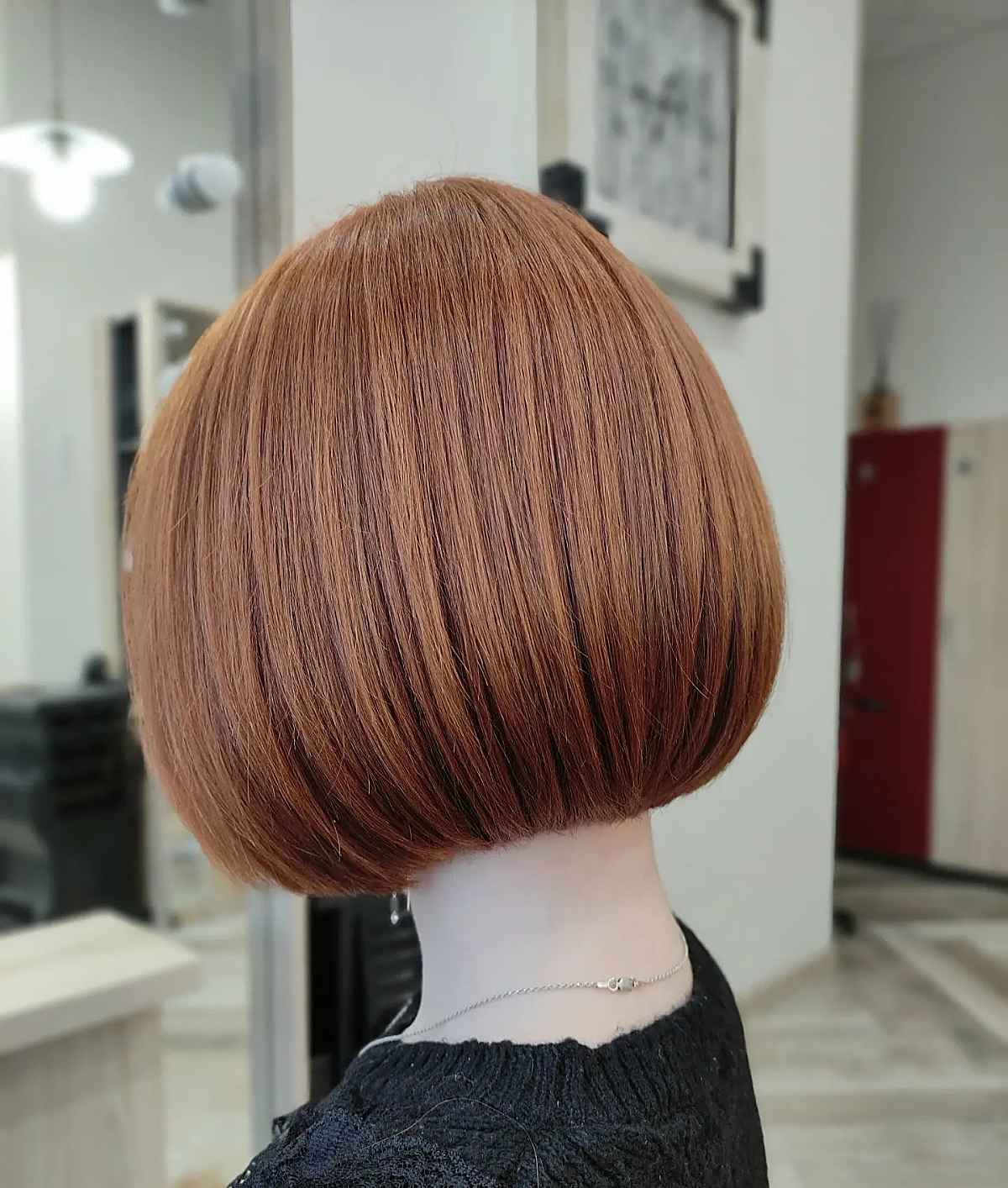 short rounded bob crop