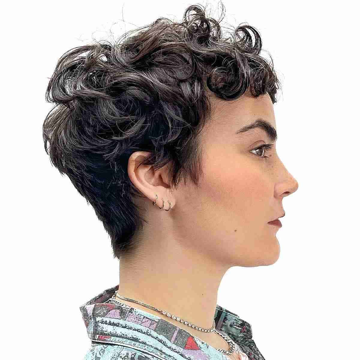 Short Soft Curls for Very Short Hair