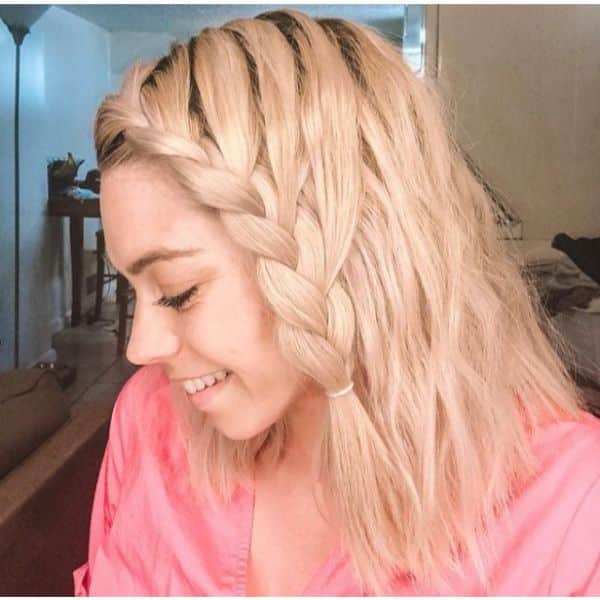 Side Braid for Medium Blonde Hair