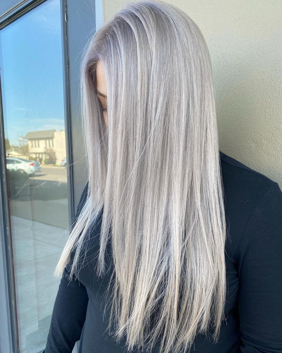 Silver Ash Blonde hair color