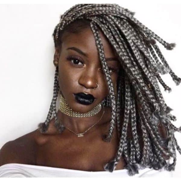 Silver Box Braids