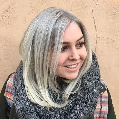 Silver With Platinum Streaks
