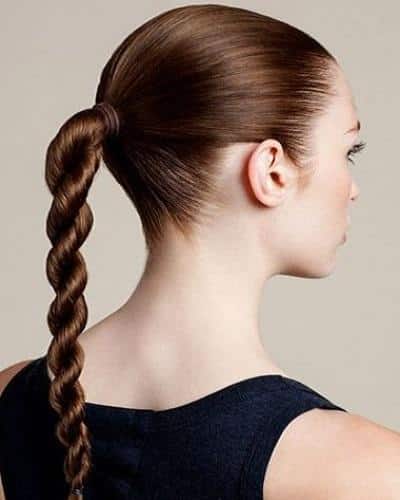 Simple Twisted Ponytail