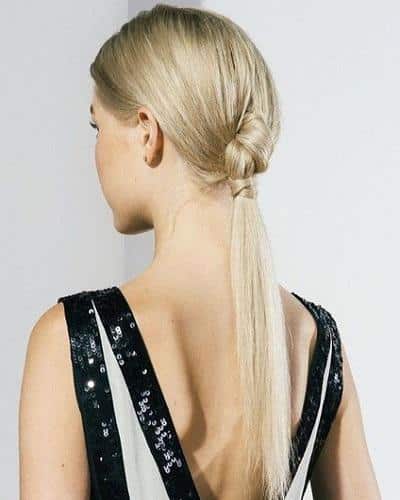 Sleek Knotted Ponytail