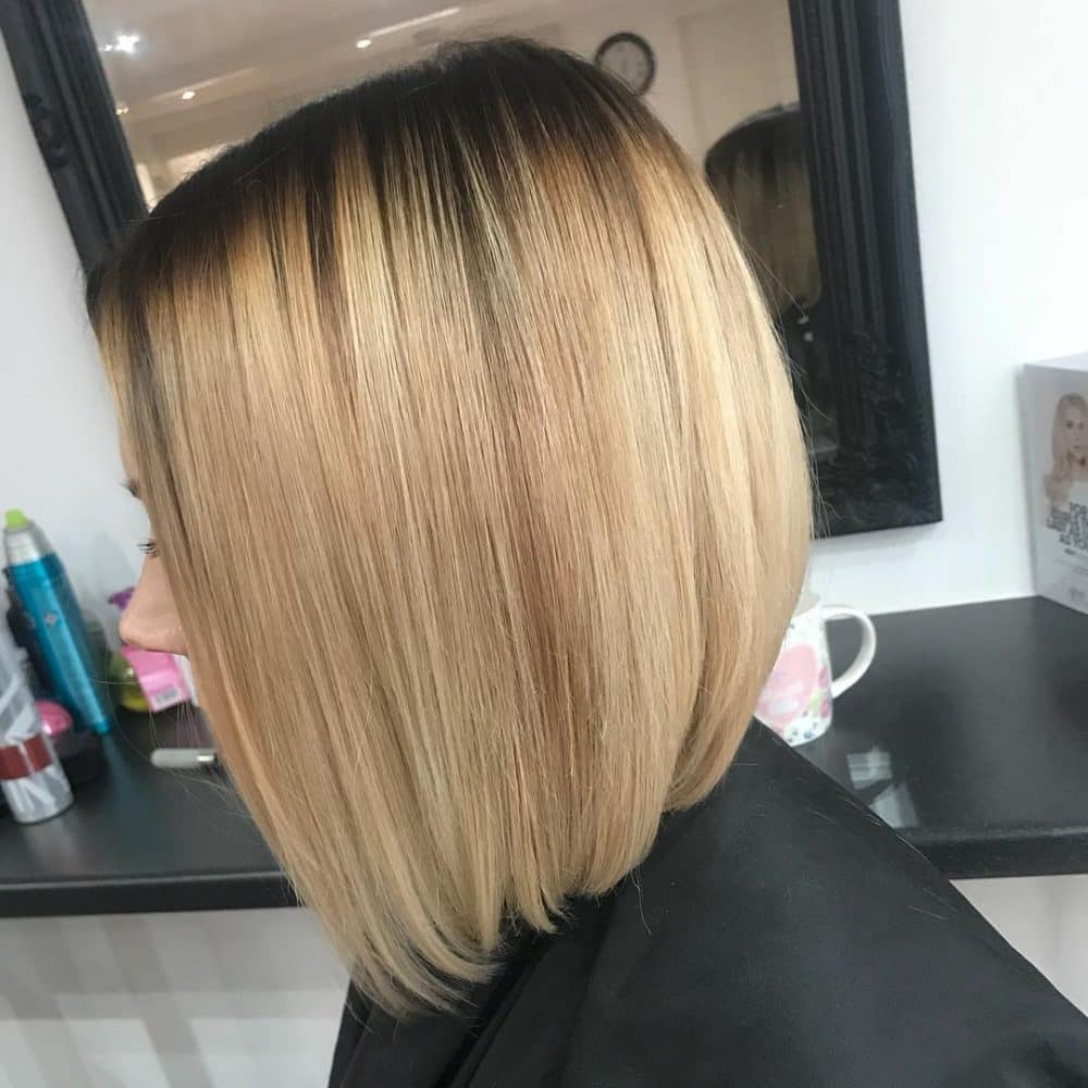 Sleek short Bob ombre