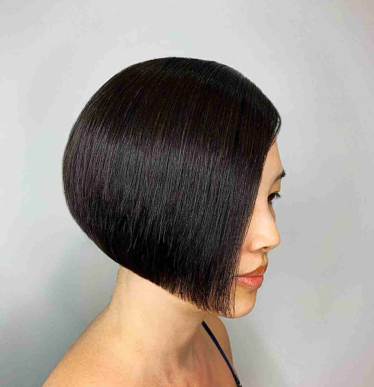 Sleek Short Stacked Inverted Bob