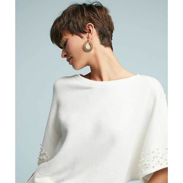 Soft Short Pixie Haircut With Textured Top
