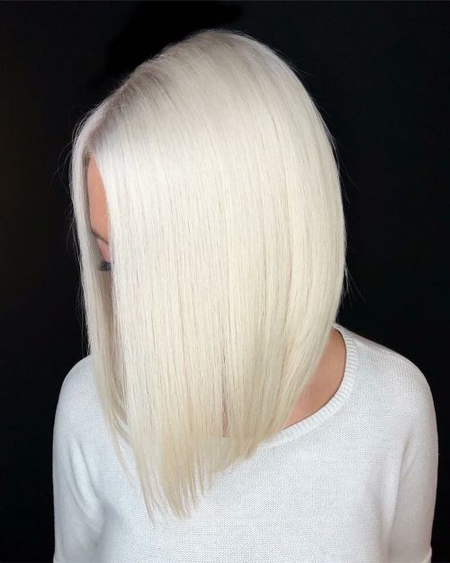 Spectacular platinum inverted lob with layers