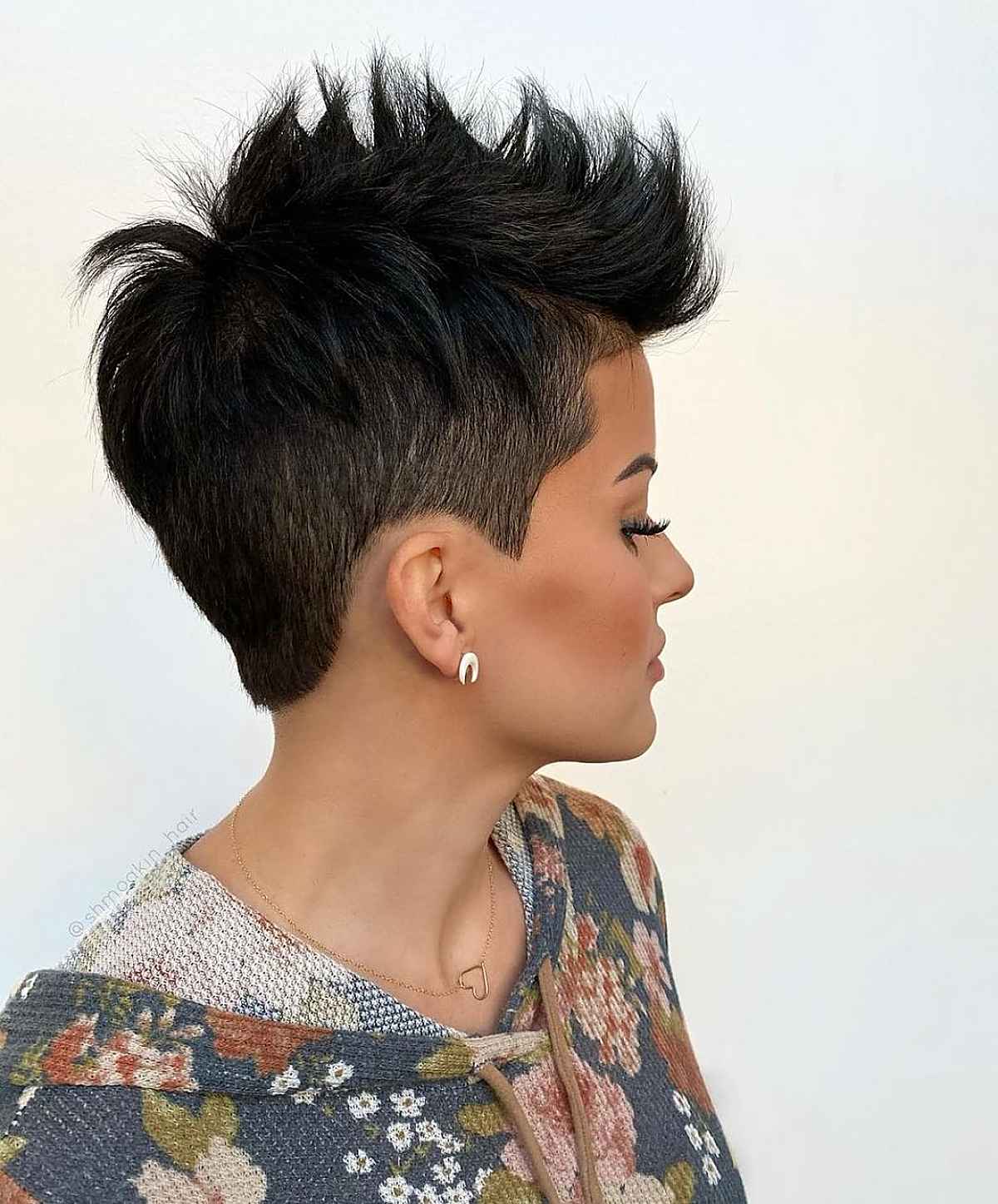 Spiky pixie cut for thick hair