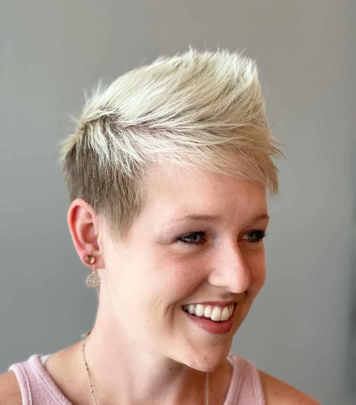 Spiky Short Pixie for Blonde Hair